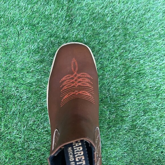 Men's work Strong Double Density Sole Half Boots Genuine Leather Square Toe 905 - Picture 8 of 8